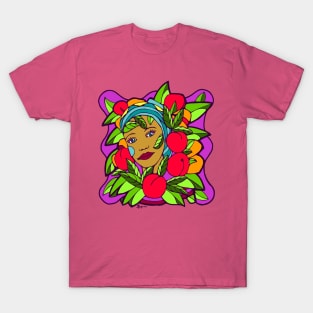 Young Woman and Ripe Fruit T-Shirt